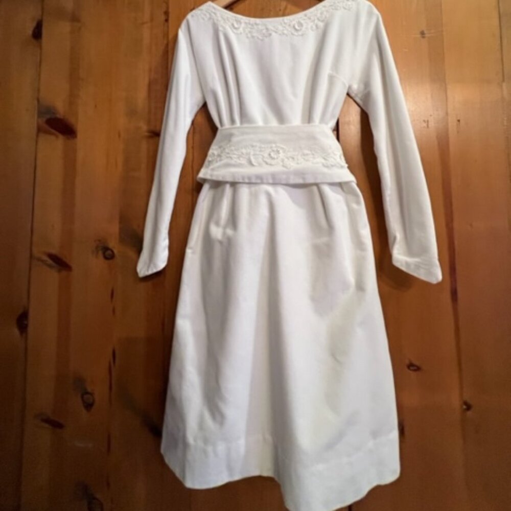 Vintage Montreal Fashion Sample Velvet Wedding Cocktail Dress NWOT